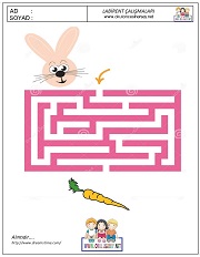 okul öncesi labirent bulmacai çalışma sayfaları